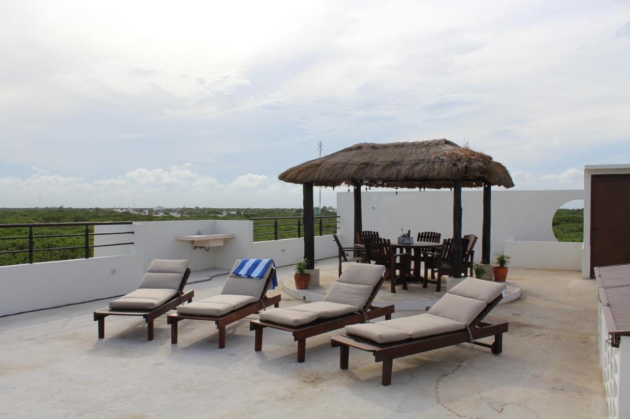 Penthouse With Roof Terrace - Costa Maya Daire Mahahual Dış mekan fotoğraf